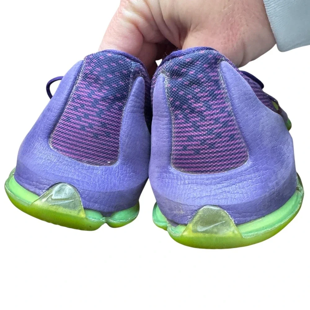 Nike KD Shoes Youth Size 5Y Purple Green‎ Kids Basketball Sneakers 768867-535